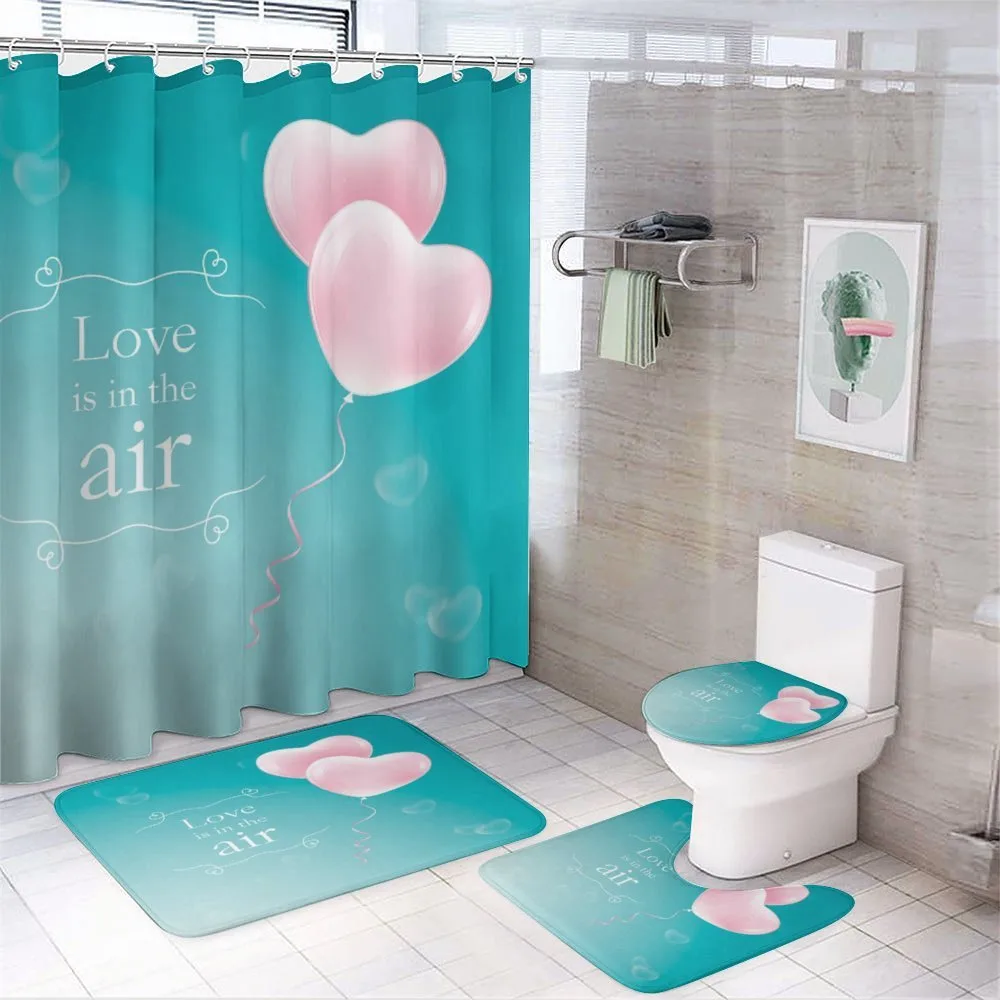 Heart Balloon — 4-Piece Bathroom Set preview