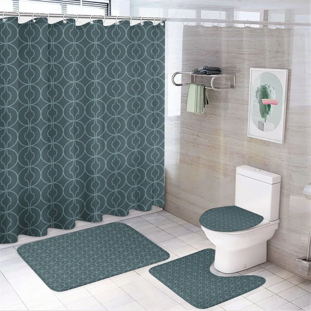 Orient Circles Corners — 4-Piece Bathroom Set preview