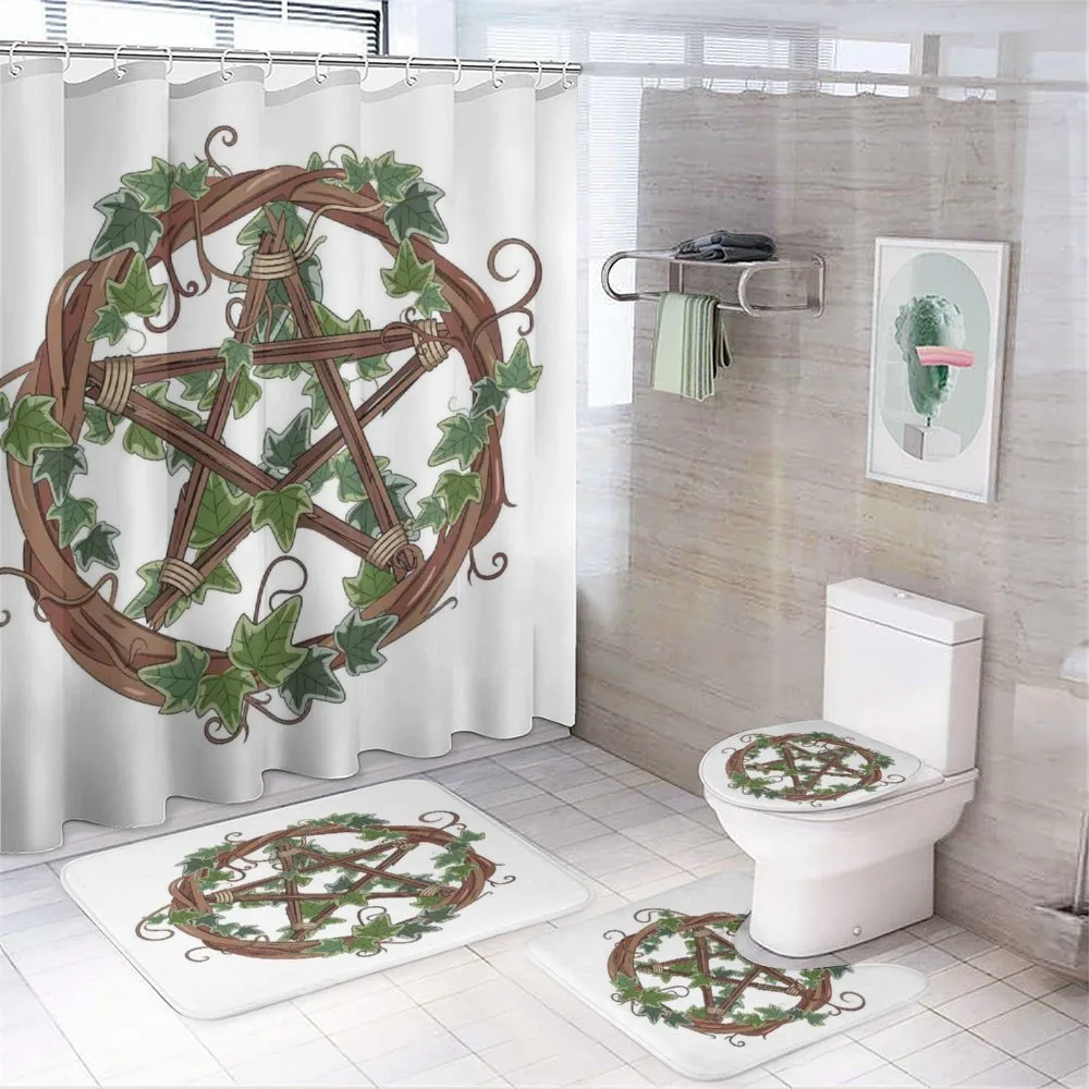 Vine Wreath with Ivy — 4-Piece Bathroom Set preview