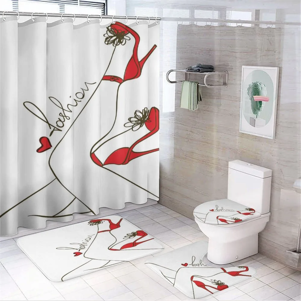 Fashion Lettering Legs — 4-Piece Bathroom Set preview