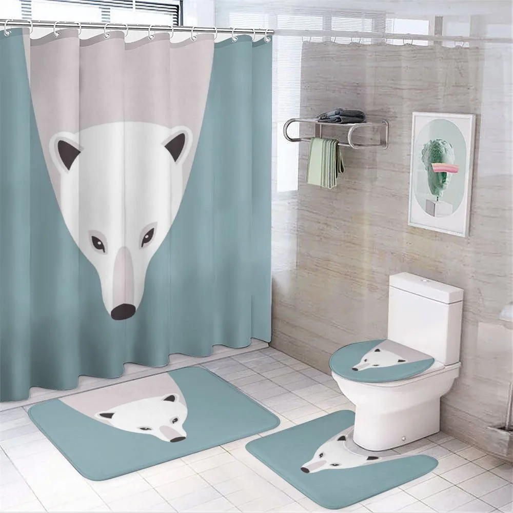 Flat Design 4-Piece Bathroom Set product video