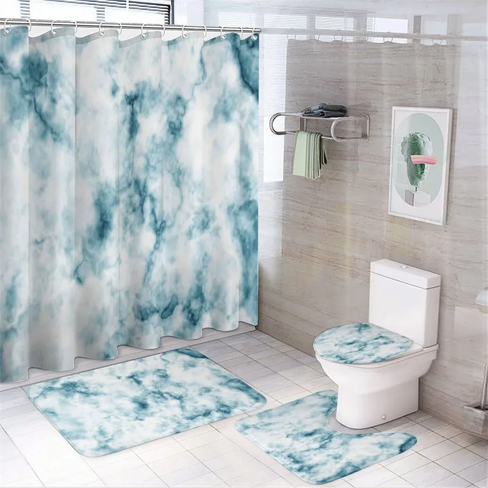 Grunge Marble Effect — 4-Piece Bathroom Set preview