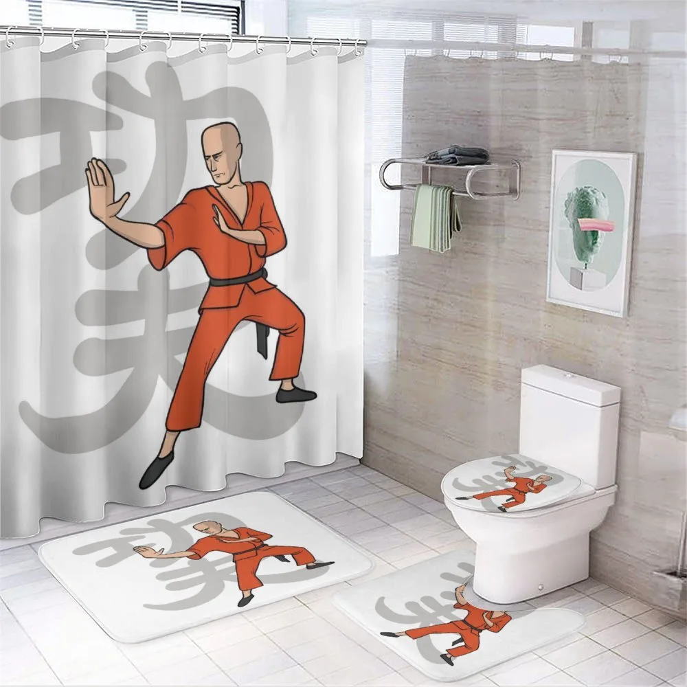 Martial Art Exercises Sign — 4-Piece Bathroom Set preview