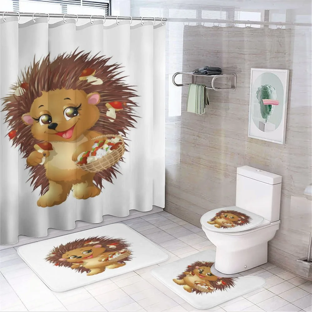Mushroom Eating Food — 4-Piece Bathroom Set preview