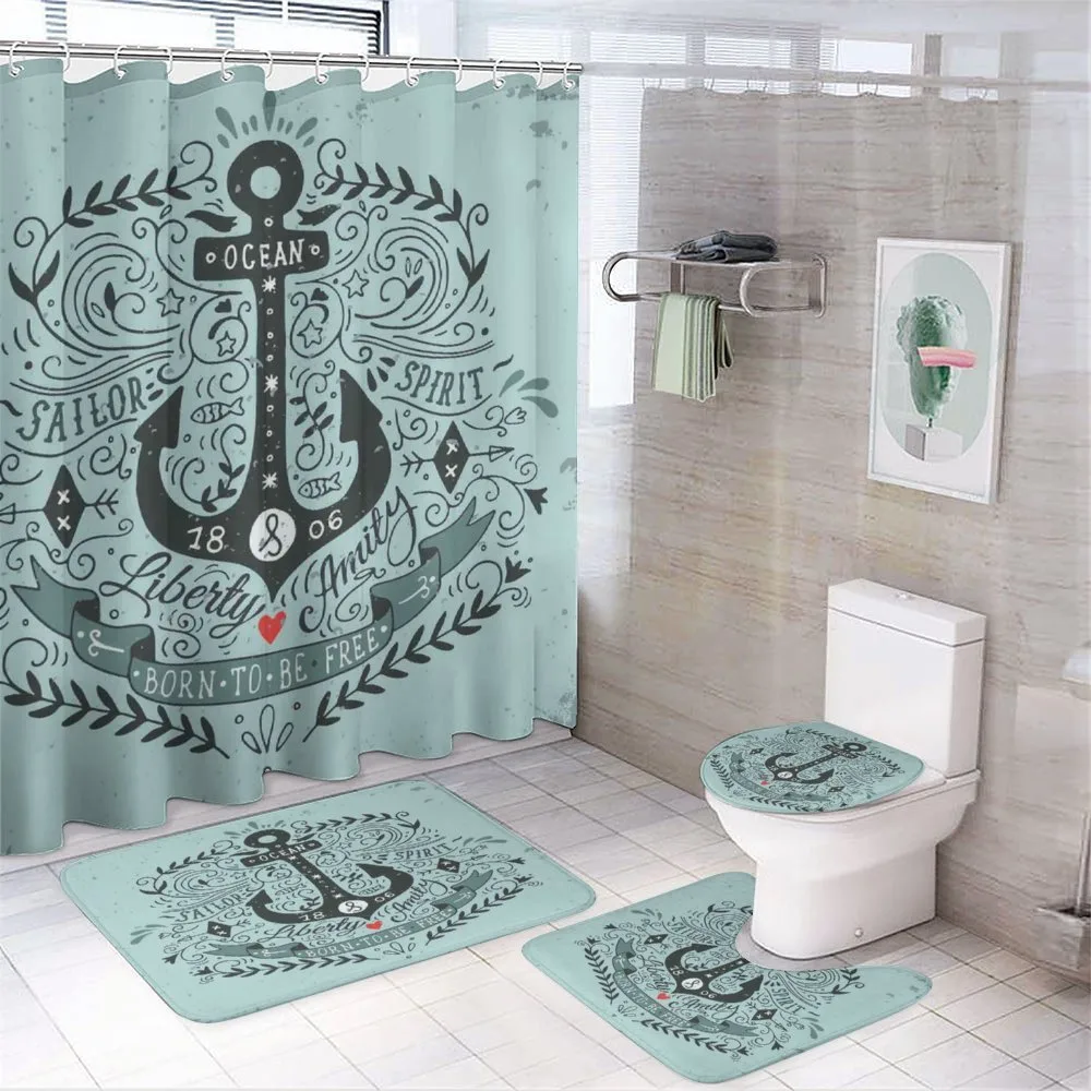 Vintage and Anchor — 4-Piece Bathroom Set preview