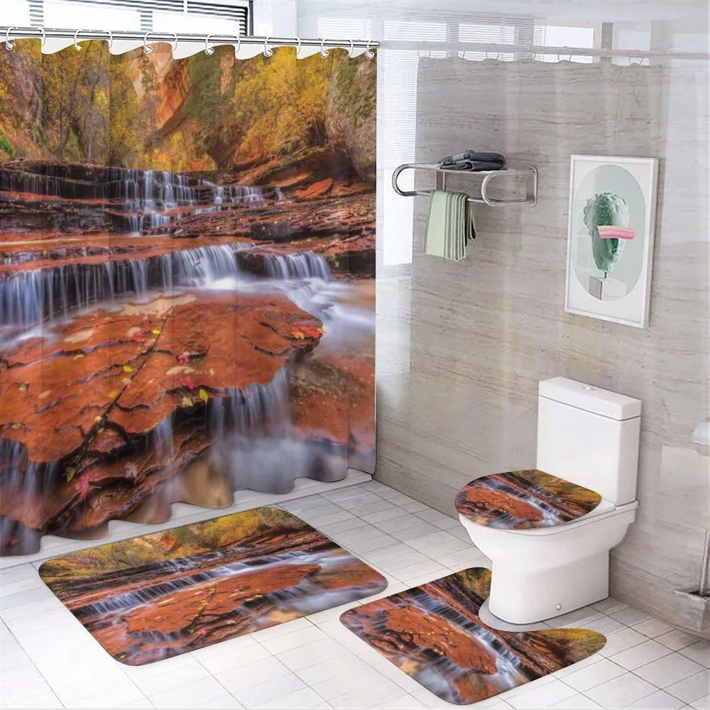 Waterfall Autumn — 4-Piece Bathroom Set preview
