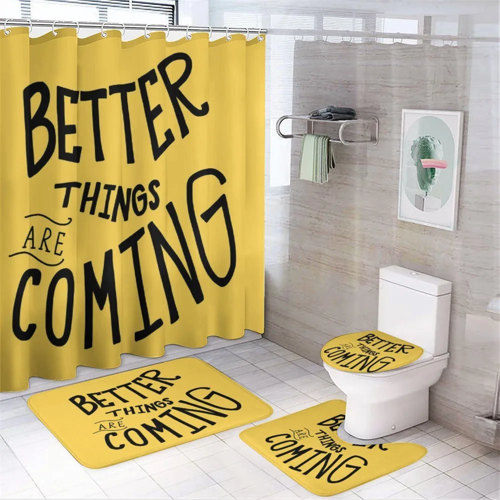 Better Things are Coming — 4-Piece Bathroom Set preview