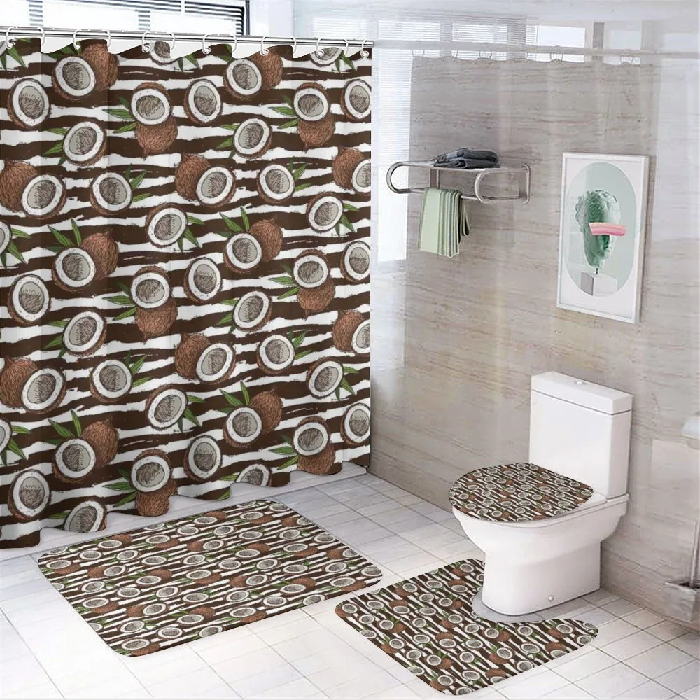 Exotic Coconut Jungle — 4-Piece Bathroom Set preview