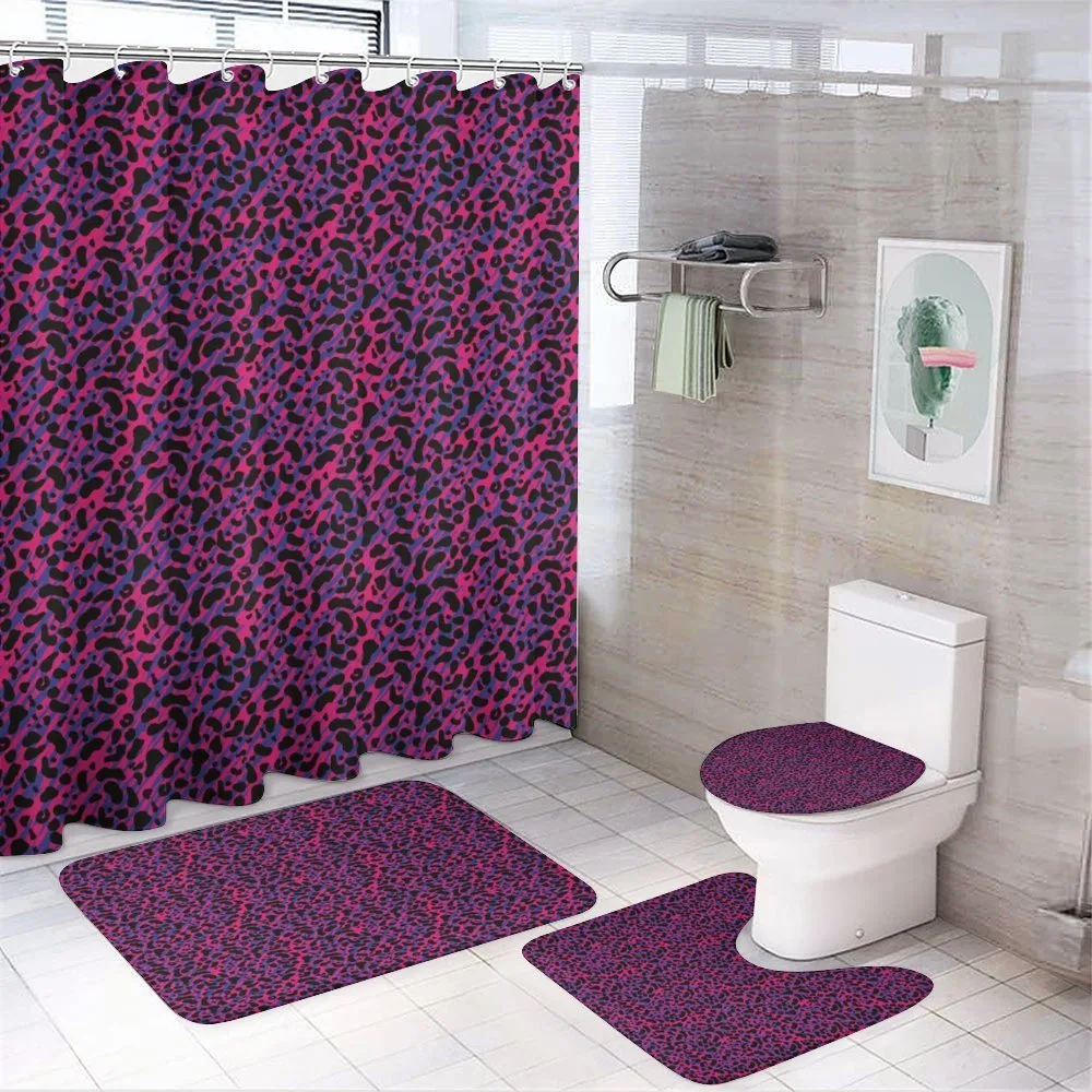 Leopard Skin Safari 80s — 4-Piece Bathroom Set preview
