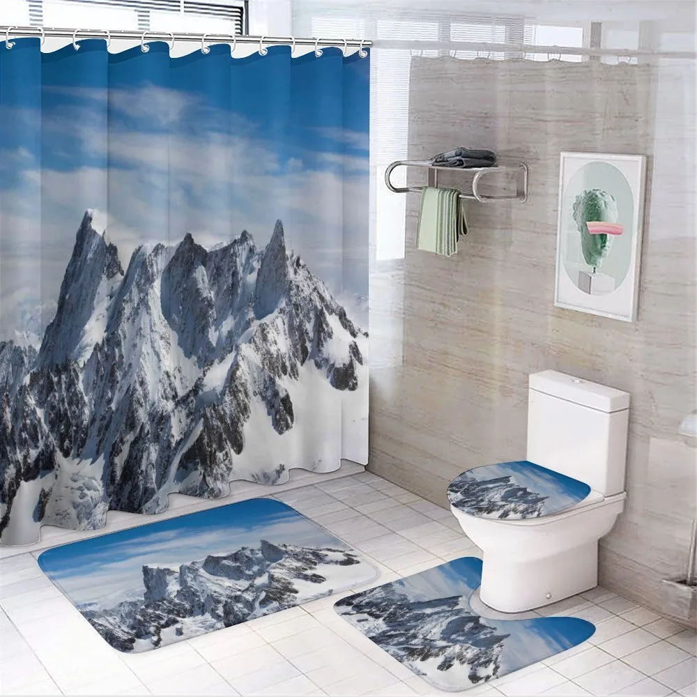 Picturesque Mont Blanc — 4-Piece Bathroom Set preview