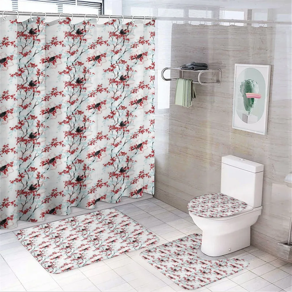 Vintage Chinese Trees — 4-Piece Bathroom Set preview