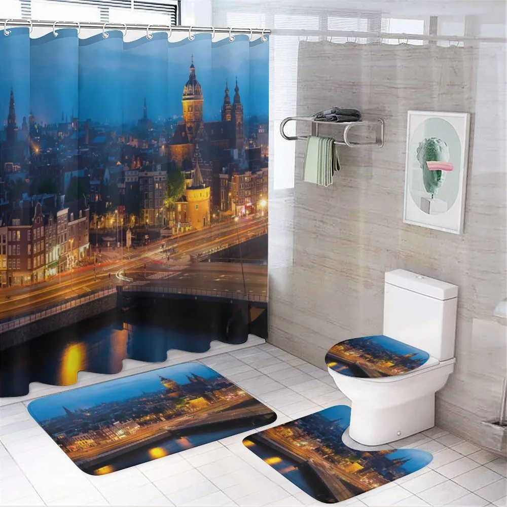 Amsterdam Famous Travel — 4-Piece Bathroom Set preview