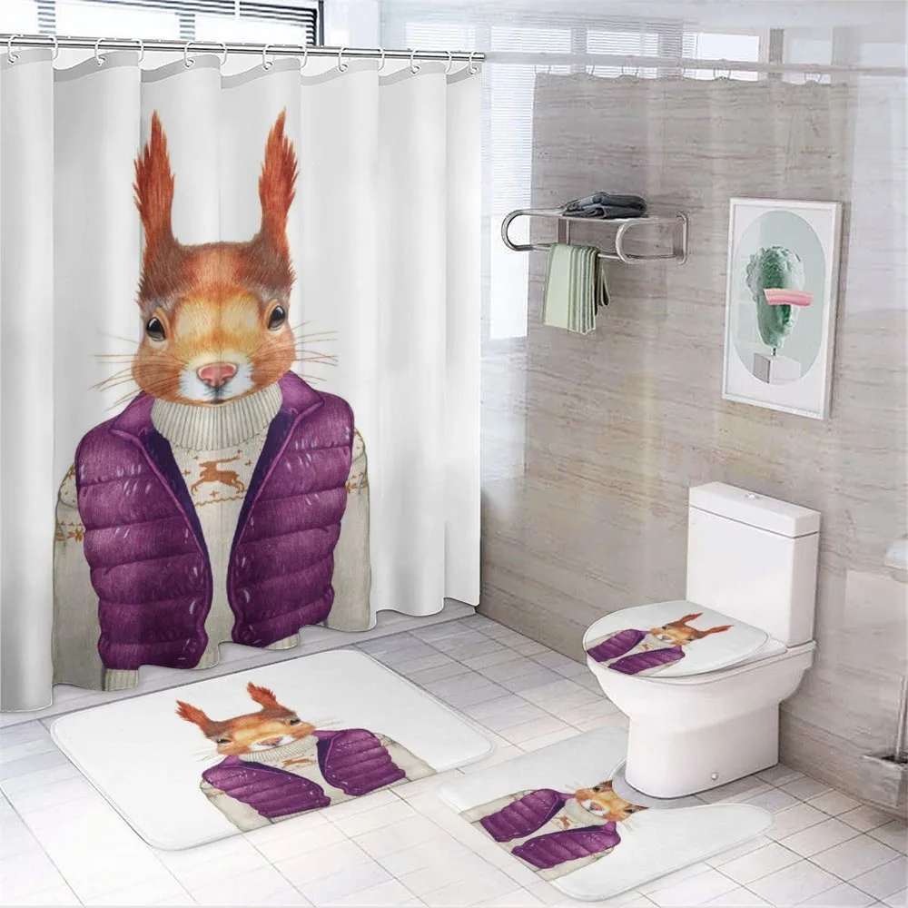 Animal down Vest Sweater — 4-Piece Bathroom Set preview