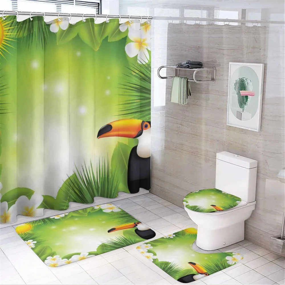 Exotic Jungle 4-Piece Bathroom Set product video