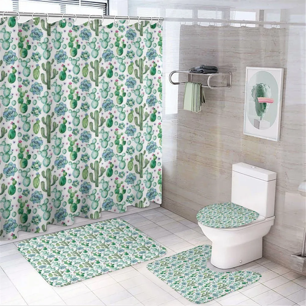 Exotic Succulents Set — 4-Piece Bathroom Set preview