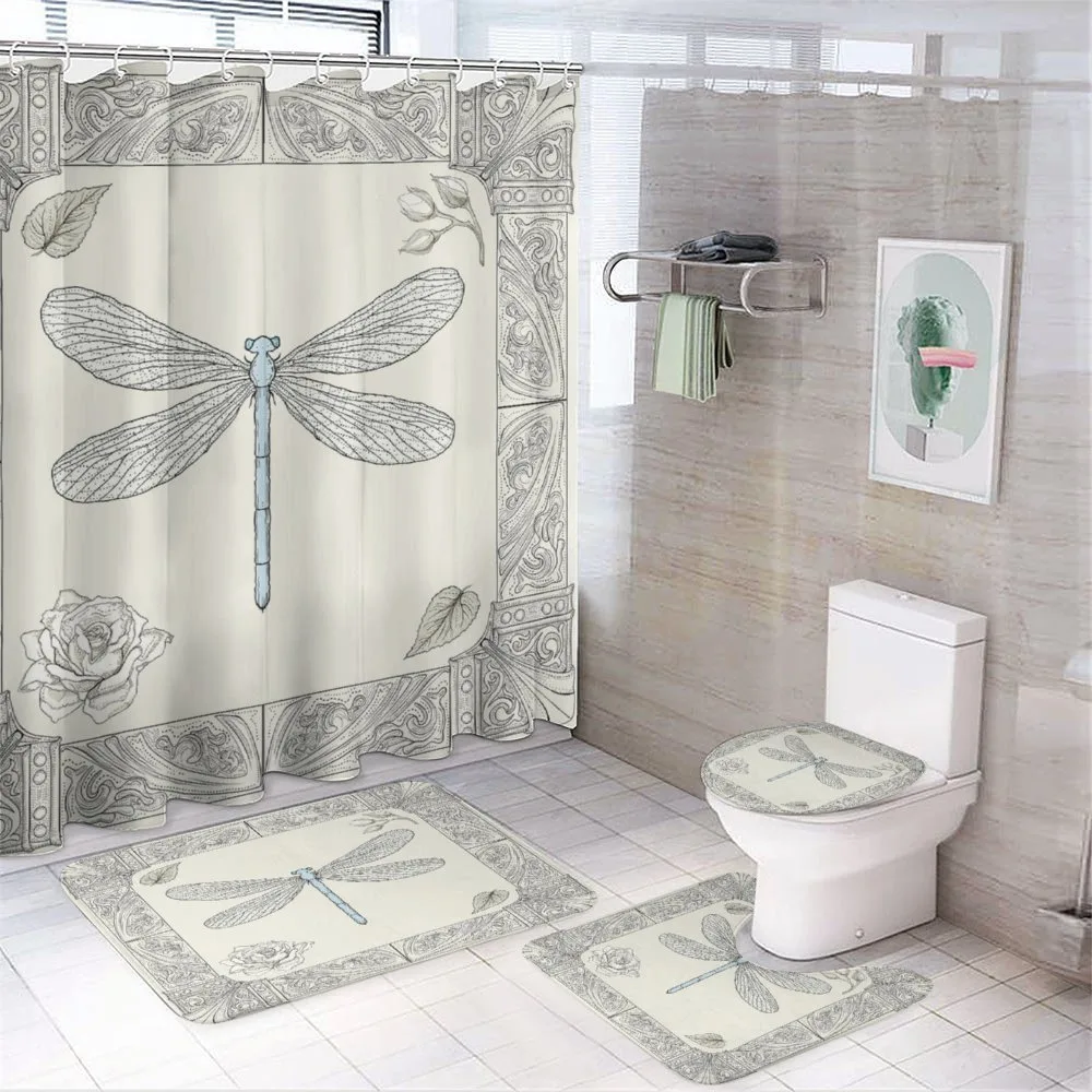 Royal Rose Petals — 4-Piece Bathroom Set preview