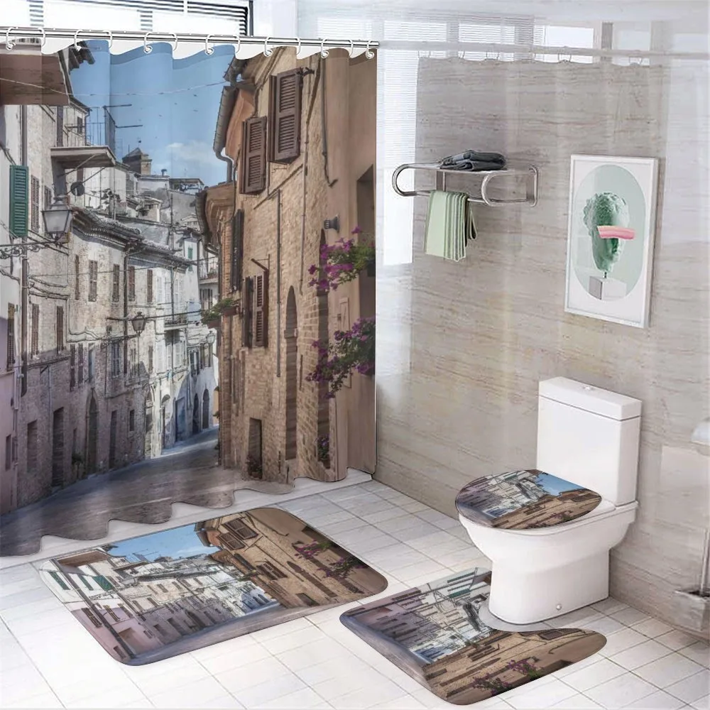 Italian Town Street — 4-Piece Bathroom Set preview