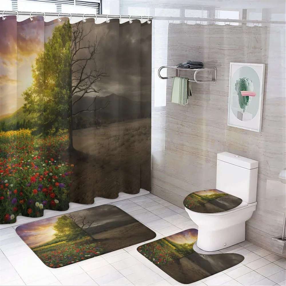 Life and Death Theme — 4-Piece Bathroom Set preview