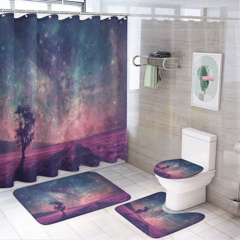 Lonely Tree View — 4-Piece Bathroom Set preview