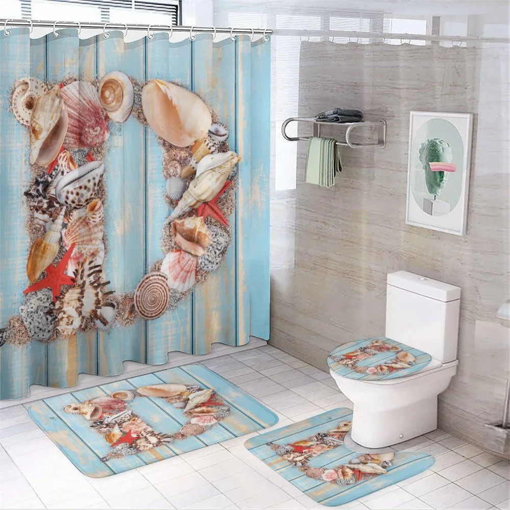 Marine Themed Alphabet — 4-Piece Bathroom Set preview