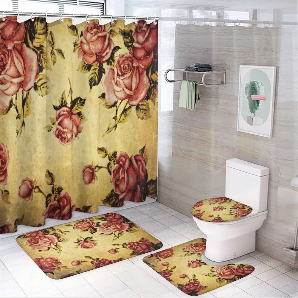 Victorian Style Pattern — 4-Piece Bathroom Set preview