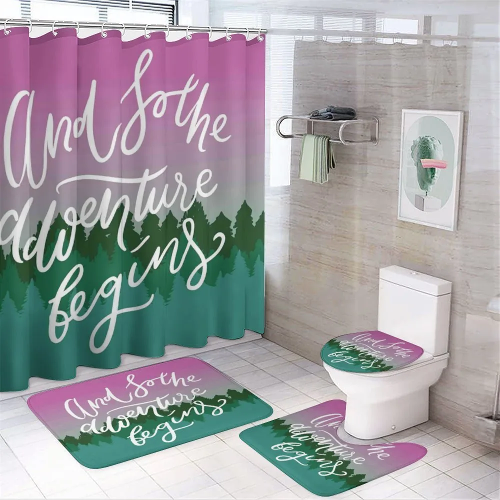 Woodland with a Violet Sky — 4-Piece Bathroom Set preview