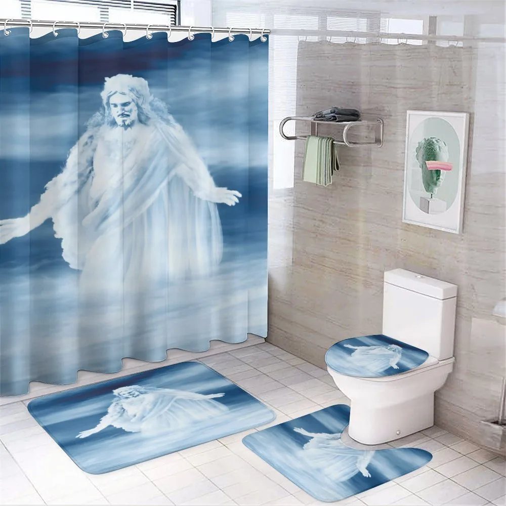 Ethereal Clouds — 4-Piece Bathroom Set preview