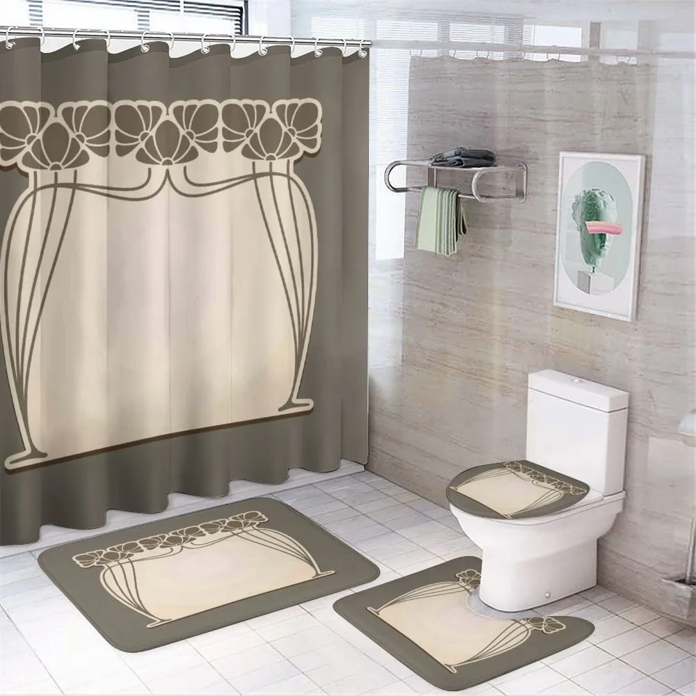 Floral Arch Shape — 4-Piece Bathroom Set preview