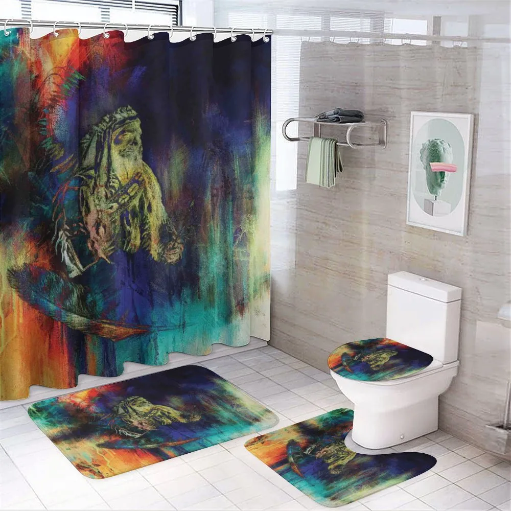 Grunge Tribal — 4-Piece Bathroom Set preview
