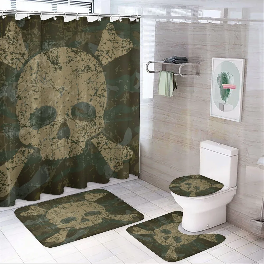 Rusty Aged Camo Design — 4-Piece Bathroom Set preview
