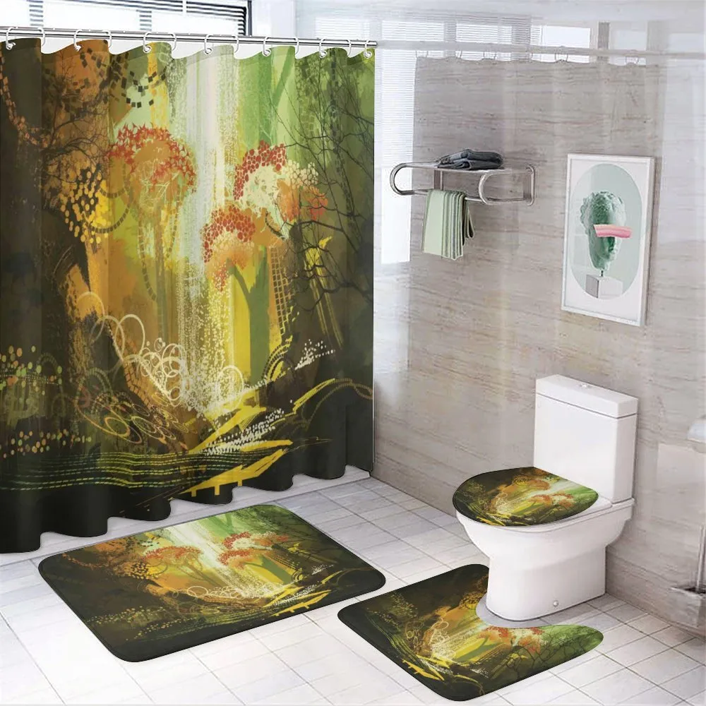 Vivid Autumn Season — 4-Piece Bathroom Set preview