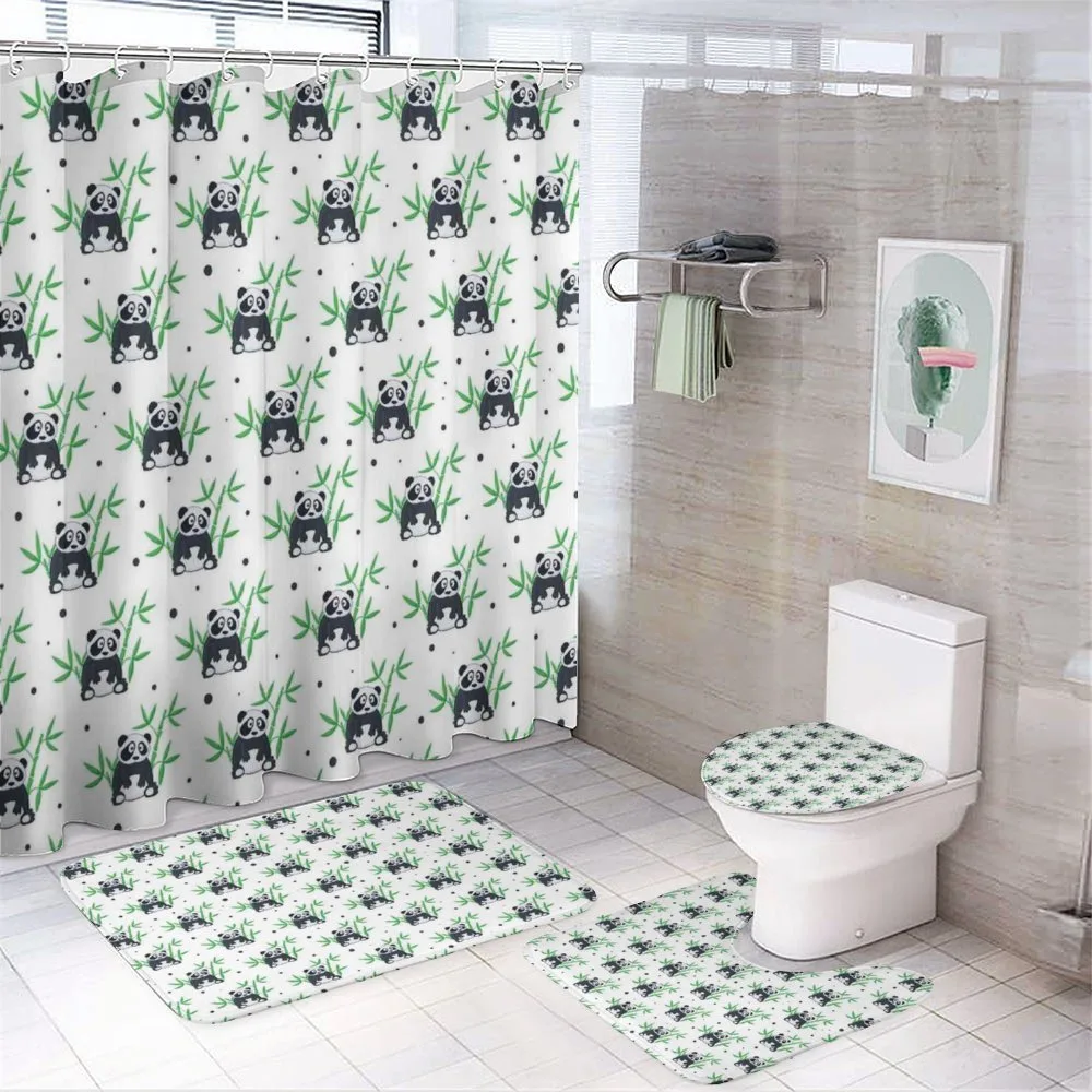 Wild Bamboos Zoo Nature — 4-Piece Bathroom Set preview