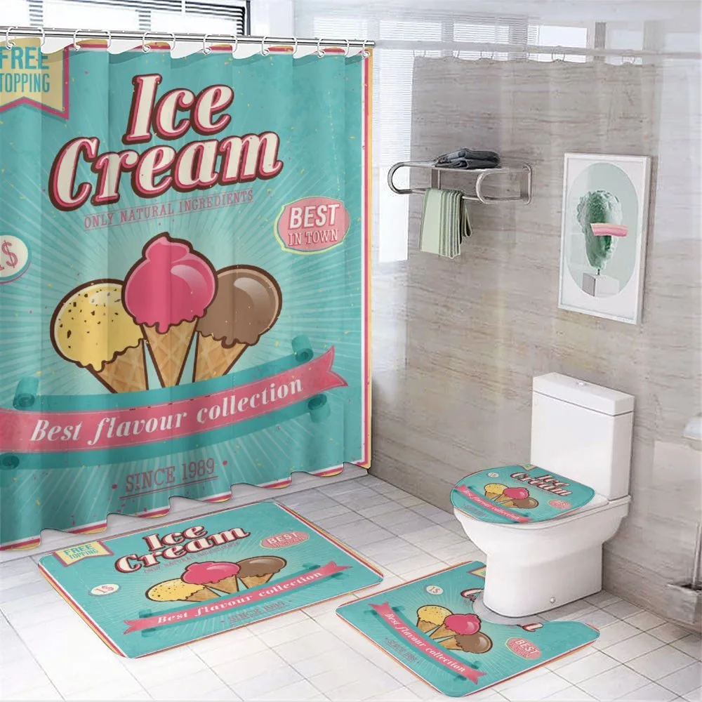 Words Toppings — 4-Piece Bathroom Set preview