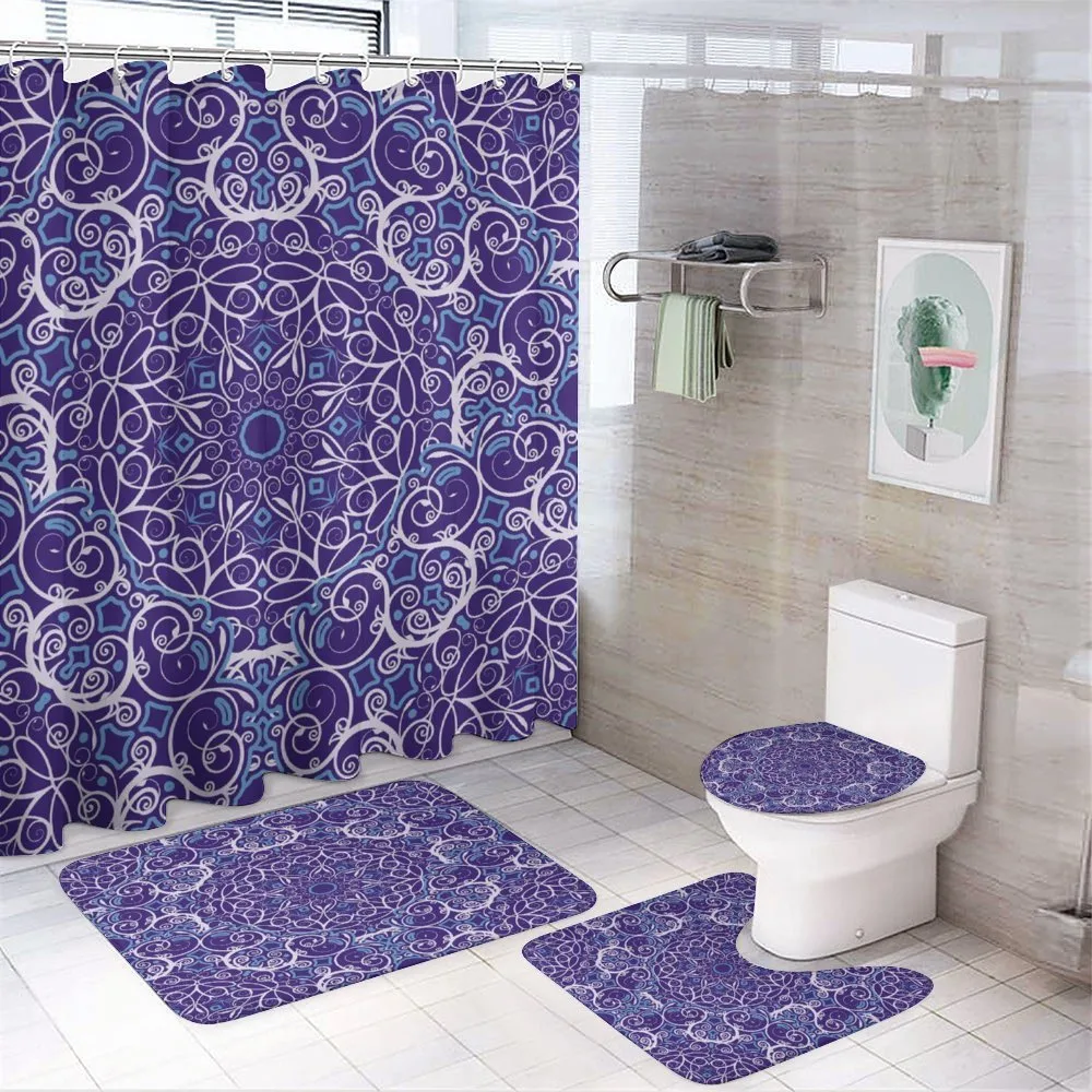 Bohemian Floral Circle — 4-Piece Bathroom Set preview