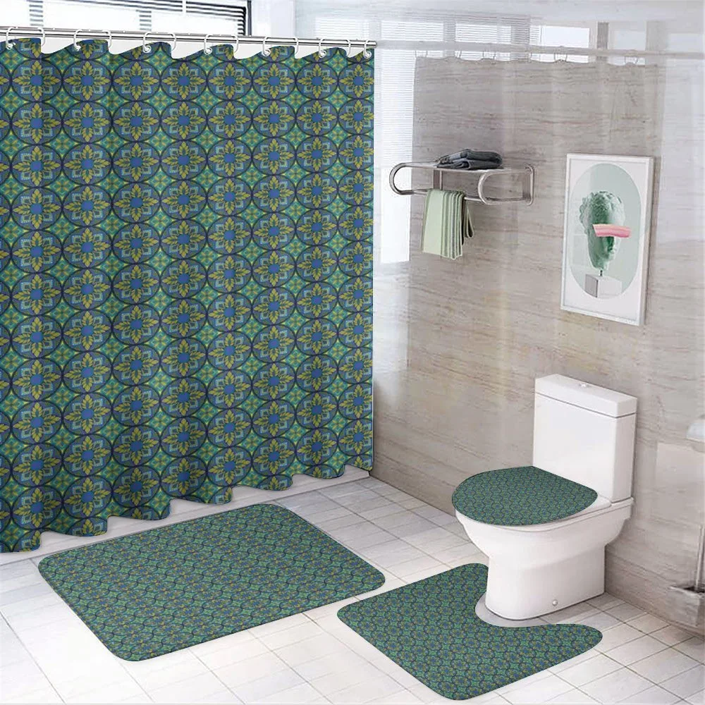 Mosaic Tiles Pattern — 4-Piece Bathroom Set preview