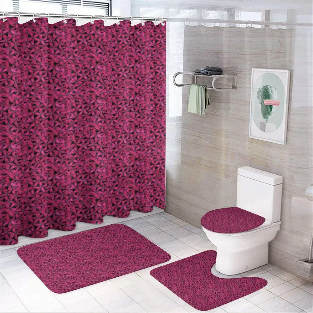 Romantic Flowers in Bloom — 4-Piece Bathroom Set preview