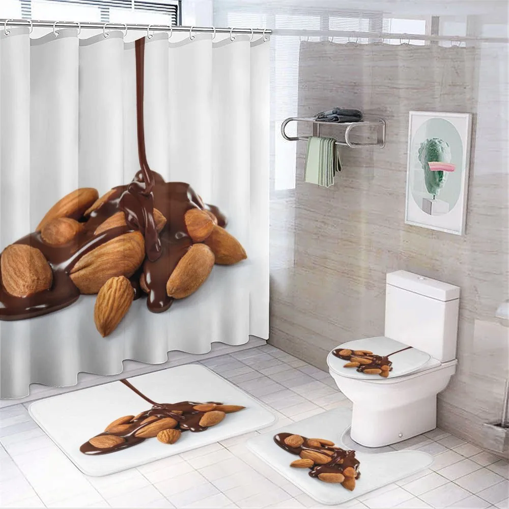 Sauce Poured on Almonds — 4-Piece Bathroom Set preview