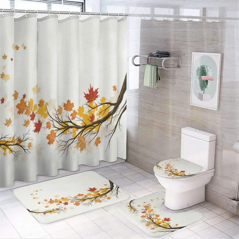 Seasonal Tree Branches Autumn — 4-Piece Bathroom Set preview