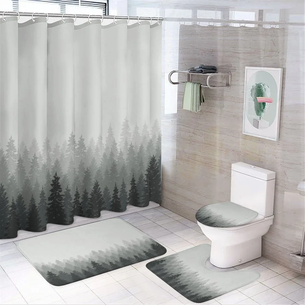 Wilderness Theme Foliage — 4-Piece Bathroom Set preview