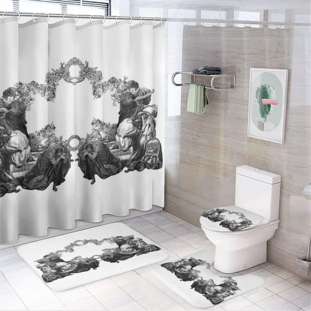 Antique Floral Arch — 4-Piece Bathroom Set preview