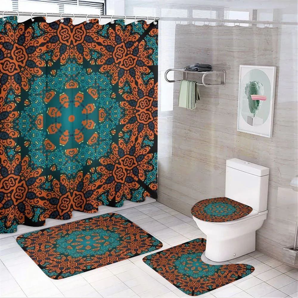 Floral Boho Hippie — 4-Piece Bathroom Set preview