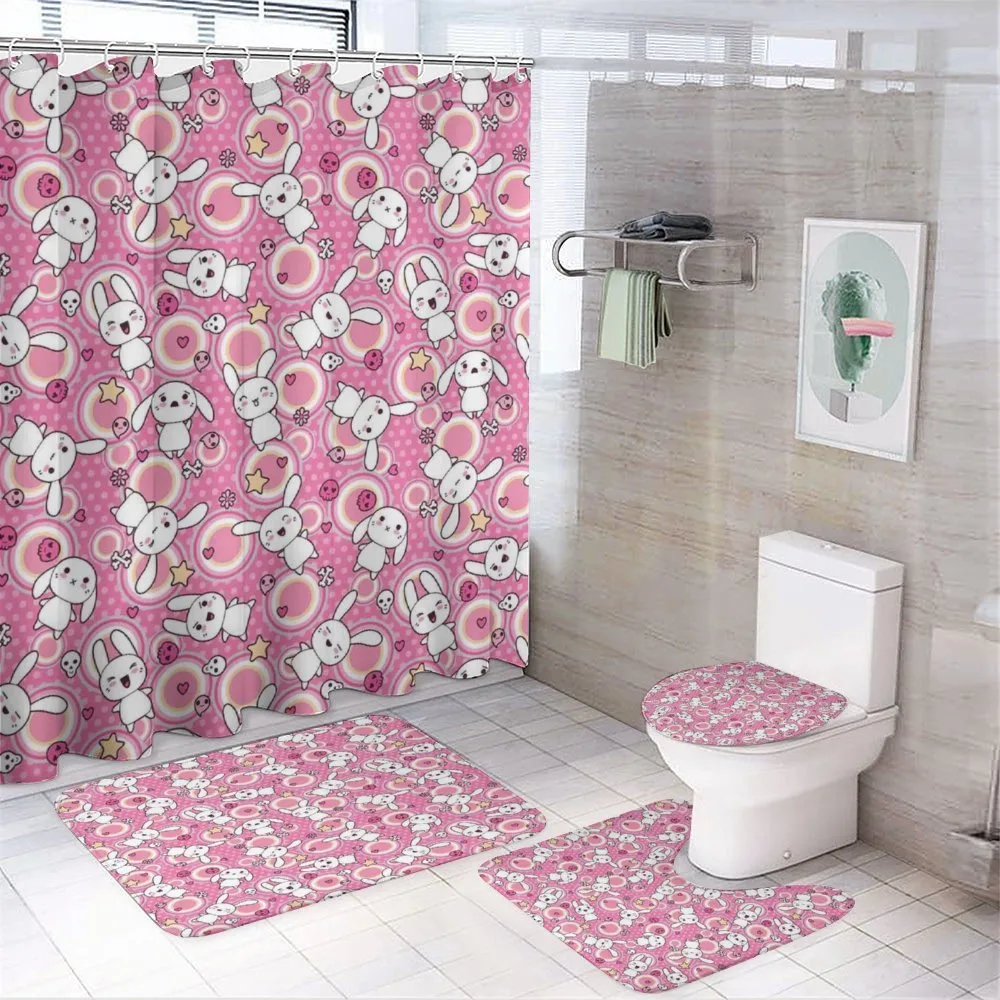 Rabbits Kids Humor 4-Piece Bathroom Set product video