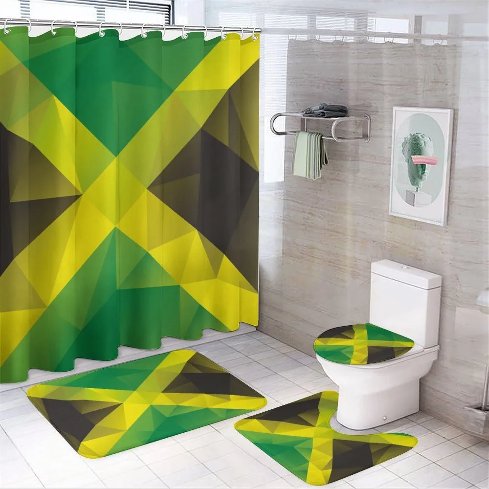 Triangle Polygon Flag — 4-Piece Bathroom Set preview