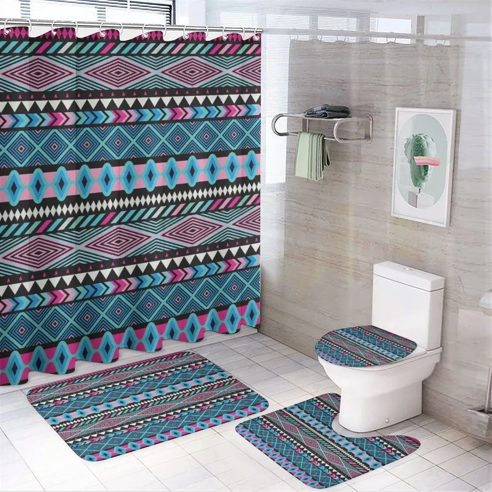 Bohem Vintage Shapes — 4-Piece Bathroom Set preview