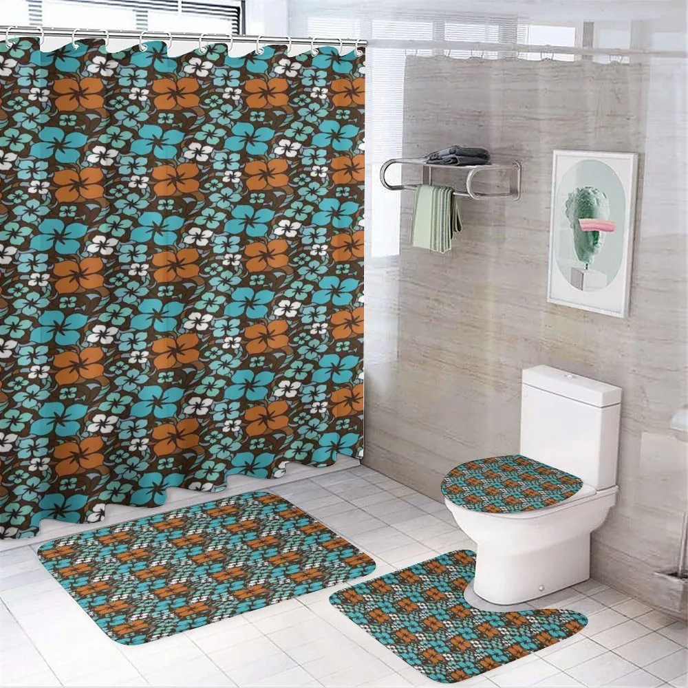 Cartoon Garden Design — 4-Piece Bathroom Set preview