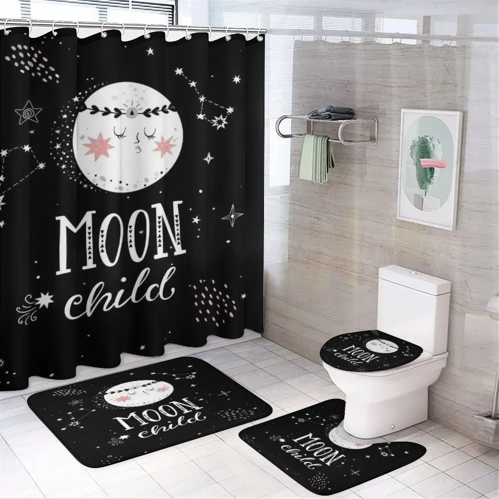 Cartoon Style Galaxy Concept — 4-Piece Bathroom Set preview