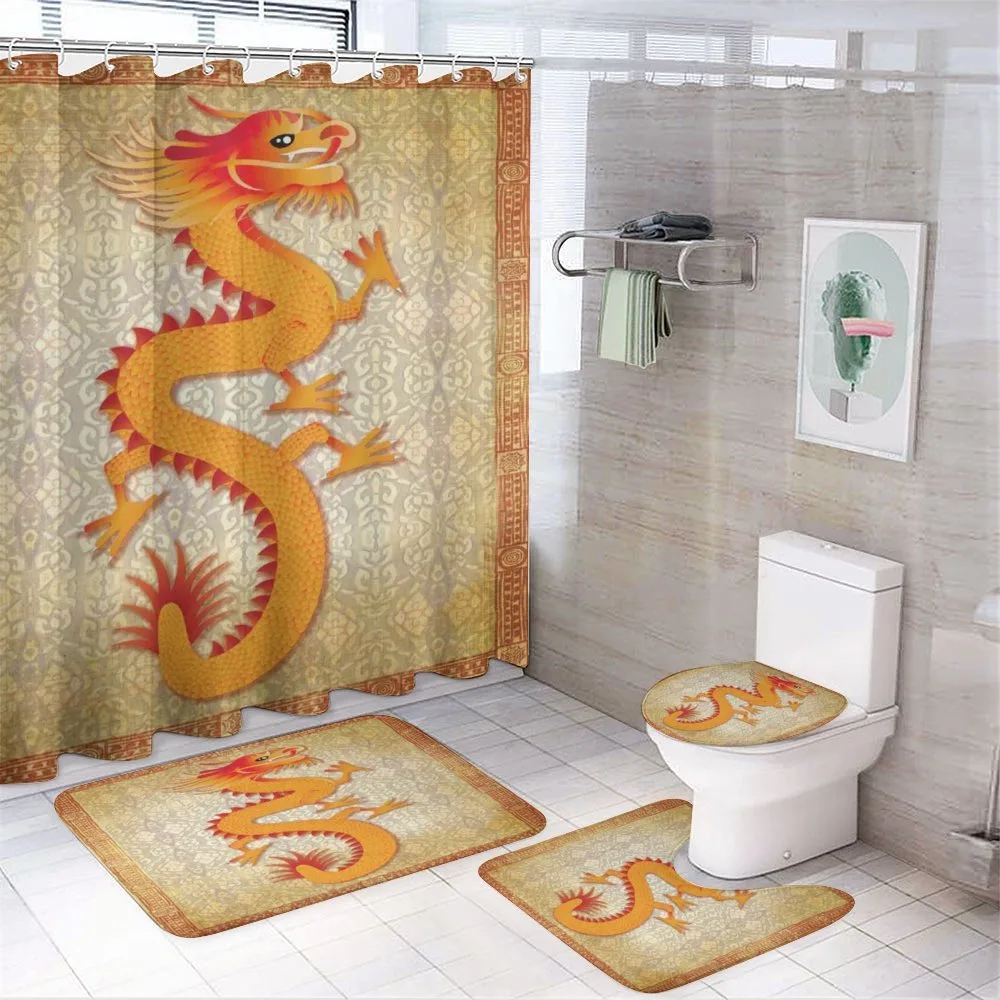 Chinese Folk Elements — 4-Piece Bathroom Set preview