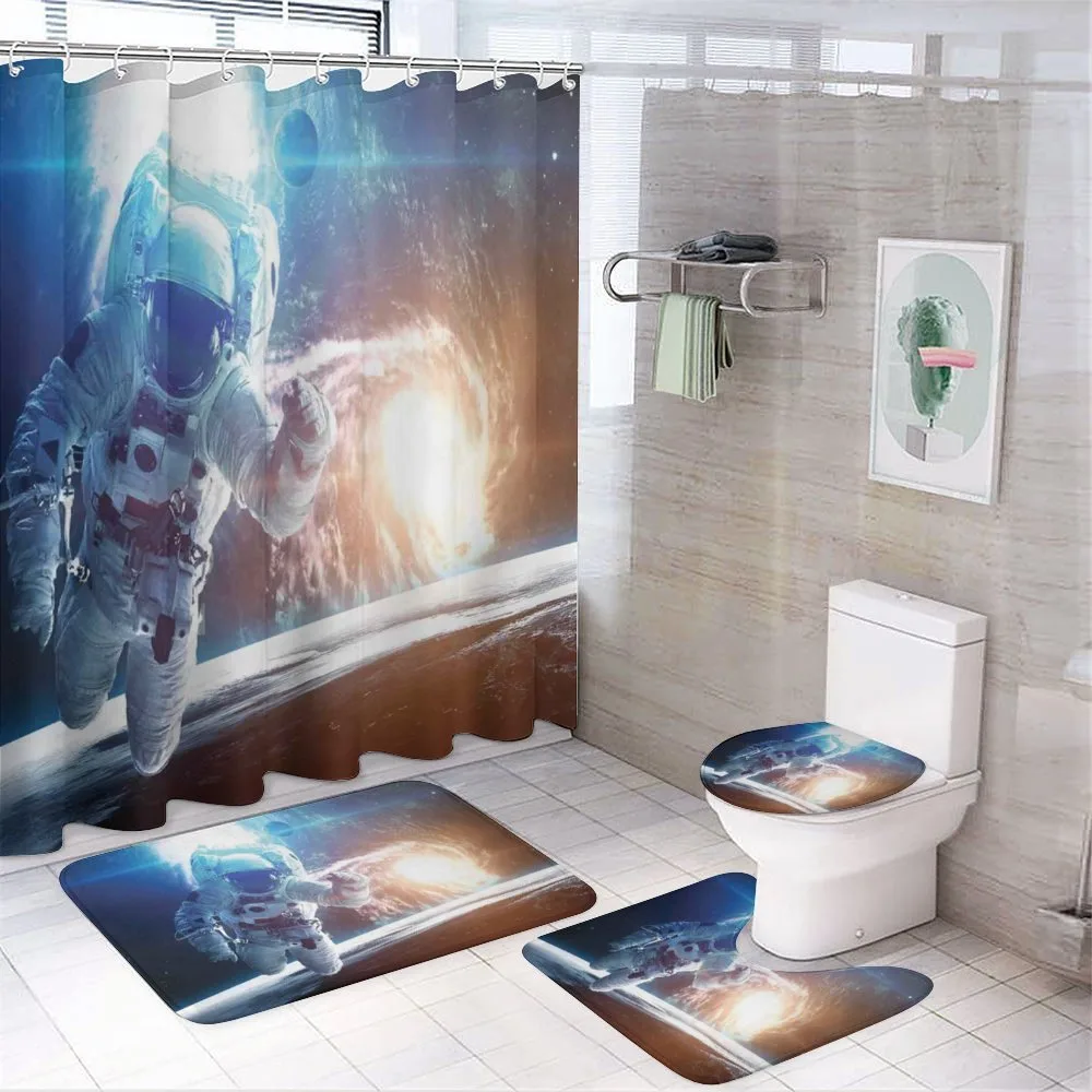Galaxy Cosmonaut Space — 4-Piece Bathroom Set preview