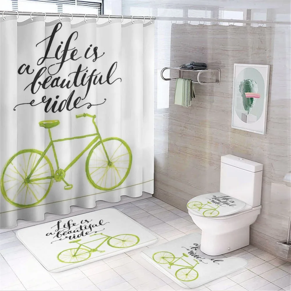 Life is a Bike Ride — 4-Piece Bathroom Set preview