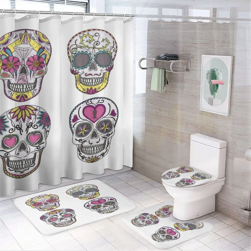 Mexican Skulls Set — 4-Piece Bathroom Set preview
